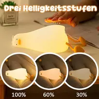 Lova Xrr vaikiška naktinė lemputė, led lemputė prie lovos, kūdikio kambarys, 3 šviesos režimai, naktinė lemputė, usb įkraunama led naktinė lemputė kūdikiui, antis vidaus patalpoms, kambario dekoras, miegamasis (flat Duck Set)