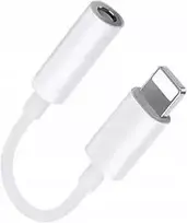 Slimline Xinlie adapteris iš lightning į mini jack 3,5 mm baltas, skirtas iphone ipad ausinėms