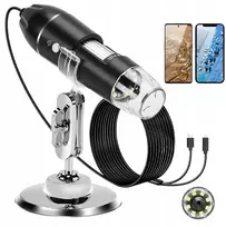 Bedee Skaitmeninis Usb mikroskopas, skirtas Ios ir Android 50-1600x 8led, edukacinis vaikams