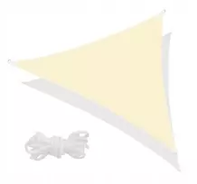 Ibizsail Apsauginė burė nuo saulės, sodo skėtis, markizė, stogelis 4x3,5x3,5 m, kreminė