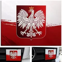 Nerūdijančio plieno vėliava su Lenkijos herbu Tir vilkikui vietoj Adr lentelės