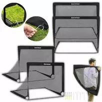 Songmics Nešiojami futbolo vartai 120 x 80 x 80 cm vaikams, 2 vnt.
