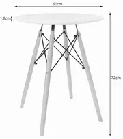 Muf Art Mufart Todi apvalus stalas 60cm - juodas