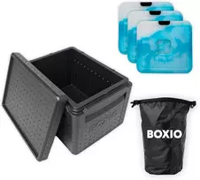 Boxio - Cool: šaldymo dėžė stovyklavimui be elektros - puikus šaldiklis su skirtingomis temperatūros zonomis dėl Boxio ledo paketų - termo dėžė optimaliam vėsinimui ir šildymui