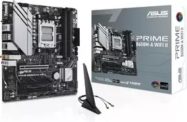 Pagrindinė plokštė Asus Prime B650m-a Wifi Gaming motininė plokštė, Amd Am5 lizdas, Ryzen 7000, Micro-atx, Ddr5 atmintis, Pcie 5.0, Wifi 6, Bios Flashback, Usb 3.2 Gen 2, Aura Sync
