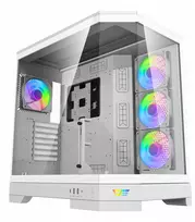 Akasa Kompiuterio korpusas Darkflash Dqx90 baltas Big Tower 4 Argb ventiliatoriai Atx