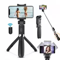 Selfie lazda su bluetooth nuotolinio valdymo pulteliu, ištraukiama, juoda, su trikoju