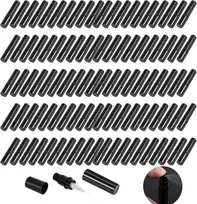 Futurehight mini purškiamas kvepalų buteliukas, daugkartinio naudojimo, aukštos kokybės pvc, mažas ir nešiojamas, daugkartinio naudojimo 100 vienetų purškiamas kosmetikos buteliukas, juodas