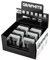 Bitų rinkinių ekspozicinė dėžė Graphite 56T557, 6 × 32 vnt (Ekspozicinė prekė)