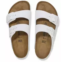 Moteriškos šlepetės Birkenstock Arizona BF, baltos