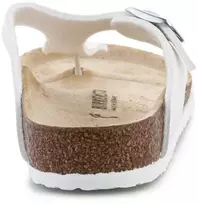 Vaikiškos šlepetės per pirštą Birkenstock Gizeh BS, baltos