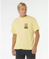Vyriški laisvo kirpimo marškinėliai Rip Curl Search Dawn, geltoni