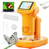 Skaitmeninis mikroskopas su 6 LED, 1600x, edukacinis rinkinys
