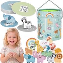 Sensorinė dėžutė vaikams WOOPIE Montessori, žalia