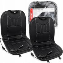 Automobilio šildomos sėdynių kilimėliai 12V, 2 vnt., AMIO-03623
