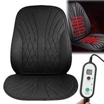 Šildoma automobilių sėdynės kilimėlis su reguliatoriumi, 12V/24V, PREMIUM
