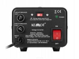 Įtampos keitiklis 230V/115V, 400 W, tinkamas JAV įrangai
