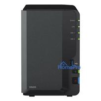Synology DiskStation DS223 2-Bay NAS komplekts ar 2x 6TB HAT3300 (12TB)