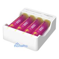 ANSMANN PurePower Set AA lādētājs ar 4x AA 2100mAh NiMH baterijām