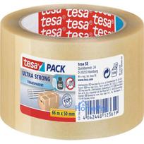 TESA ultra strong 66 m PVC caurspīdīga iepakojuma lente (57176)