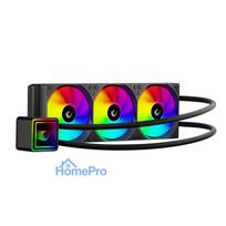 Rampage INFINITE V360 AIO Liquid CPU Cooler 360mm ARGB, Digital Temperature Display, Black