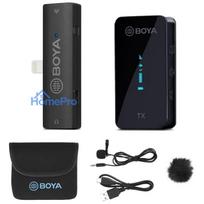 BOYA BY-XM6-S3 2,4 GHz divkanālu bezvadu mikrofonu sistēma iOS ierīcēm ar Lightning savienotāju