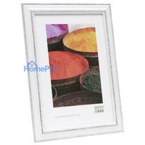 DEKNUDT S221H3 Wood Picture Frame 10x15 cm Black with White Passe-partout