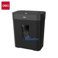 Deli ET023 Cross-Cut Paper Shredder, 10-Sheet, P-4 Security, 17L Bin, Black