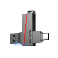 HIKSEMI CLE USB 256GB E307C U3 Dual USB 3.2 & USB Type-C Flash Drive Grey