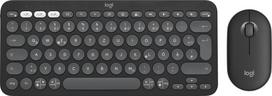 Logitech Pebble 2 Combo - Tastatur-und-Maus-Set - kabellos - Bluetooth LE - QWERTZ - Deutsch - Tonal Graphite (920-012203)