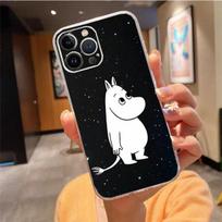 Telefono dėklas, skirtas iPhone 14 13 12 11 Pro Max Xs Xr X 12mini 14 Plus Se Moomin mobiliojo telefono dėklas Funda Capa Cell iphone XR white