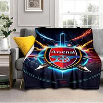 Arsenal Football Club Crest Blanket Outdoor Flannel Blanket for Camping, Hiking, Garden Parties, Picnic Essentials,gift for family and friends 75x90cm