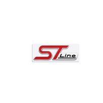 MetaL 3D ST LINE Priekinių grotelių emblema Lipdukas Automobilio raktų pakabukas Ženklelis Raktų pakabukas Ford Focus 1 2 3 4 Mondeo Fiesta Kuga MK2 MK3 MK4 red