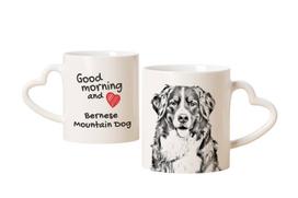 Bernese Mountain Dog, Berner Sennenhund - cup with a dog, adorable cup with a heart-shaped handle, universal gift from the Art-Dog brand