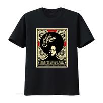 Nina Simone Soul Džiazo Legendos Aukštoji Kunigaikštienė Juodasis Paukštis Marškinėliai Stilingas Muzikos Įkvėptas Dizainas Mėgėjams vintage Išplauti 4XL black