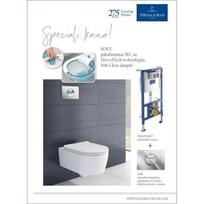 Pakabinamas WC komplektas Villeroy & Boch SOUL (DirectFlush, Soft-Close dangtis, rėmas ir mygtukas)