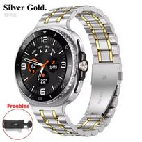 Metalinė apyrankė Samsung Galaxy Watch 8 40mm 44mm Nerūdijančio plieno dirželis Prabangi verslo apyrankė Galaxy 8 classic 46mm Priedai Galaxy Watch 8 44mm gray