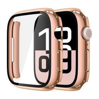 Ekrano apsauga Apple Watch dėklui 11 10 42mm 46mm Priedai Danga Kietas PC buferis + Grūdintas stiklas iWatch Series 11 Dangtelis 46mm Series 10 11