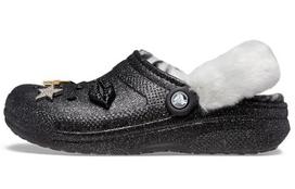 Crocs Disco Classic Lined Disco Glitter Clogs 'Black White' 208075-0ZS 42-43 gray