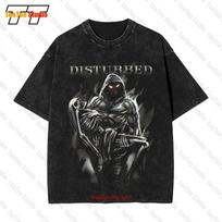 Official Disturbed Vintage Oversized TShirt Lost Souls Black Mens Classic Rock Metal Band New 40CK S black