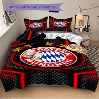 3Pcs Bayern Munich Soccer Crest Bedding Sets For All Sizes New 3D Printed Bed Cover Comforter Duvet Cover Pillowcase Bedroom Decoration 264cmx229cm
