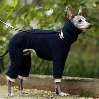Mada Soild Kurtas Dobermano Kailis Naminių gyvūnėlių Žieminiai Fleece Vėžlio kaklo liemenė Striukė Vipetas Gree Dog Džemperis Šilti žieminiai drabužiai šuniui XL tamsiai mėlyna