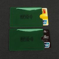 Colorful RFID Anti-theft Brush Protection Cover Card Holder 1PC black