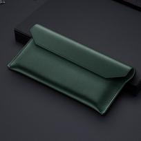 Leather Wallet Case Z Fold 8 Ultra Magnetic Shockproof Business Style Anti-fall Protective Cover Samsung Z Fold8U Standard augalų žalia