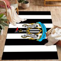 Newcastle United Crest Mat Vintage Decoration For Living Room Game Room Door Mat Machine Washable 80cmx120cm white