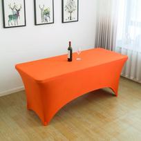 Tampri, per sienas besitęsianti staltiesė kokteilių barams, prekystaliams, banketams ir vestuvėms lauke. 4FT (122*76*76CM) oranžinė