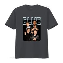Britische Boyband Blue Heart And Soul Of Uk 2022 T Shirt Gre 2xl 5ive Vintage Graphic Top For Everyday Wear Streetwear 4XL black