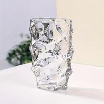 1 vnt stiklinės vazos ornamentas Vintage Premium Sense gėlių vaza Džiovintų gėlių dekoras Gėlių vaza pavasario vasaros namų dekoras