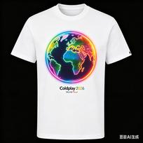 Coldplay 2026 New Hot Selling Theme Casual Fashionable Comfortable Breathable Cotton Tshirt Suitable for Both Unisex and Unisex S blue