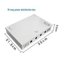 9/18-Way Power Distribution Box, 12V 5A, 4/10A, 9/20A, 18/30A, with Monitoring.